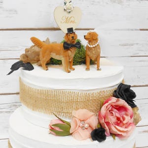 カスタムペットウェディングケーキトッパー、ペットケーキトッパーハット、カスタマイズされた犬の置物、犬の誕生日、ケーキトッパー、犬のウェディングケーキトッパー、ペットの像