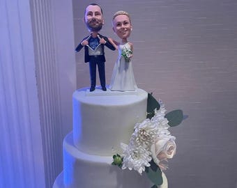 Figura de pareja personalizada para tarta de boda