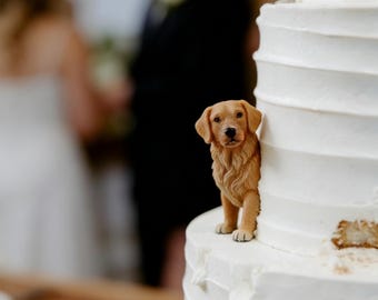 Custom Pet Portrait Decor, Cat Wedding Figurine, Dog Wedding Cake Topper