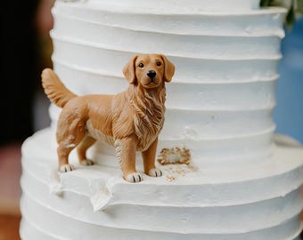Handmade Pet Figurine, Custom Dog Wedding Cake Topper, Cat Wedding Gift