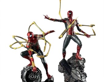 Handmade Avengers Spider-Man League of Legends Unlimited Lifespan House of War Iron Spider Anime Model Mannequin Ornament