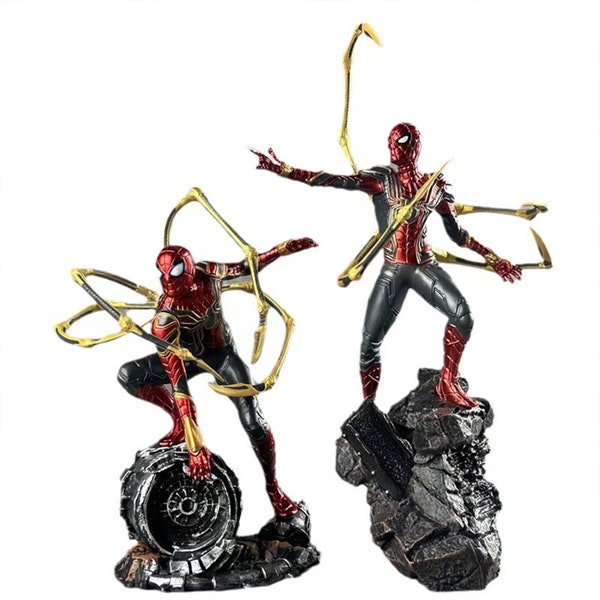 Handmade Avengers Spider-Man League of Legends Unlimited Lifespan House of War Iron Spider Anime Model Mannequin Ornament