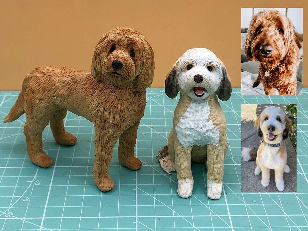 Personalized Dog Cake Topper: Custom Pet Memorial, Polymer Clay - Etsy