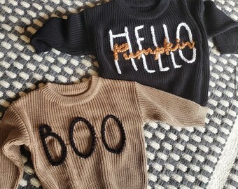 Hand Embroidered Name Baby Sweater, Personalized Baby Name Sweater, Custom Baby Sweater With Name, new born gift