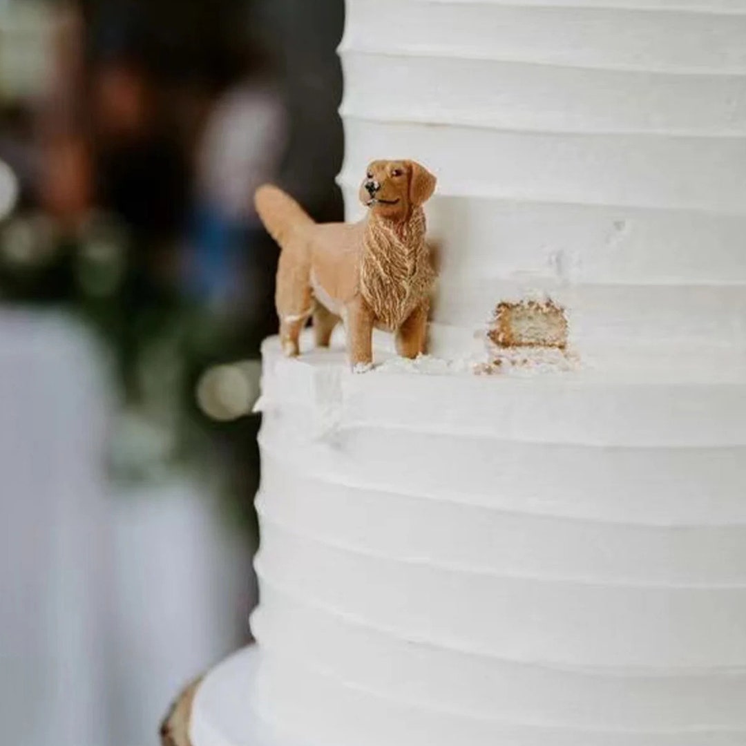 Personalized Pet Cake Topper: Polymer Clay Dog Figurine - Etsy