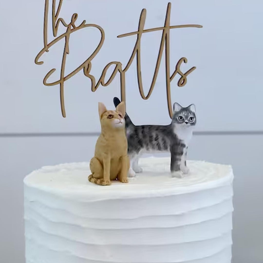 Custom Pet Cake Topper: Polymer Clay Dog or Cat Sculpture - Etsy