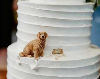 Custom Dog Wedding Cake Topper, pet anniversary gifts, personalized cat wedding figurines