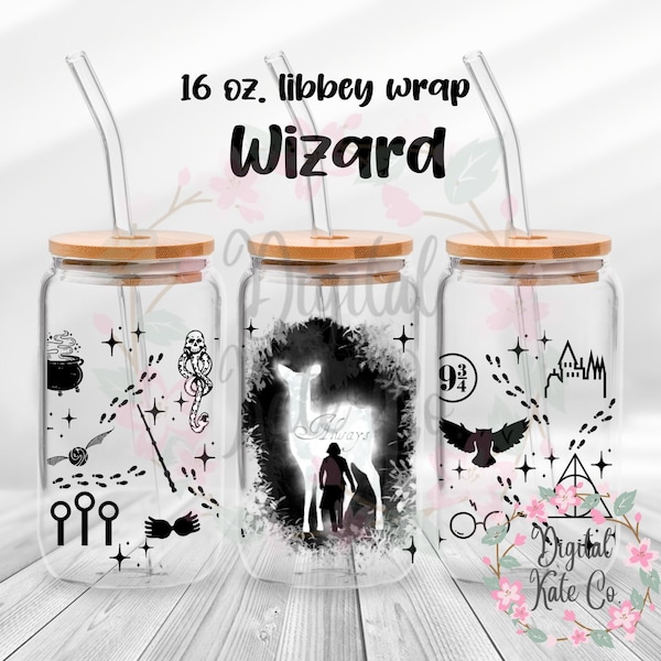 Wizard Libbey Cup Svg, Wizard svg, HP cup png, Wizard Inspired, HP Fan svg, Instant Download, 16 oz Libbey Png, Witch Wizard Cup, Potterhead