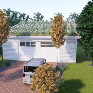 24&#39;x32&#39; Environmentally Friendly 2 Car Garage