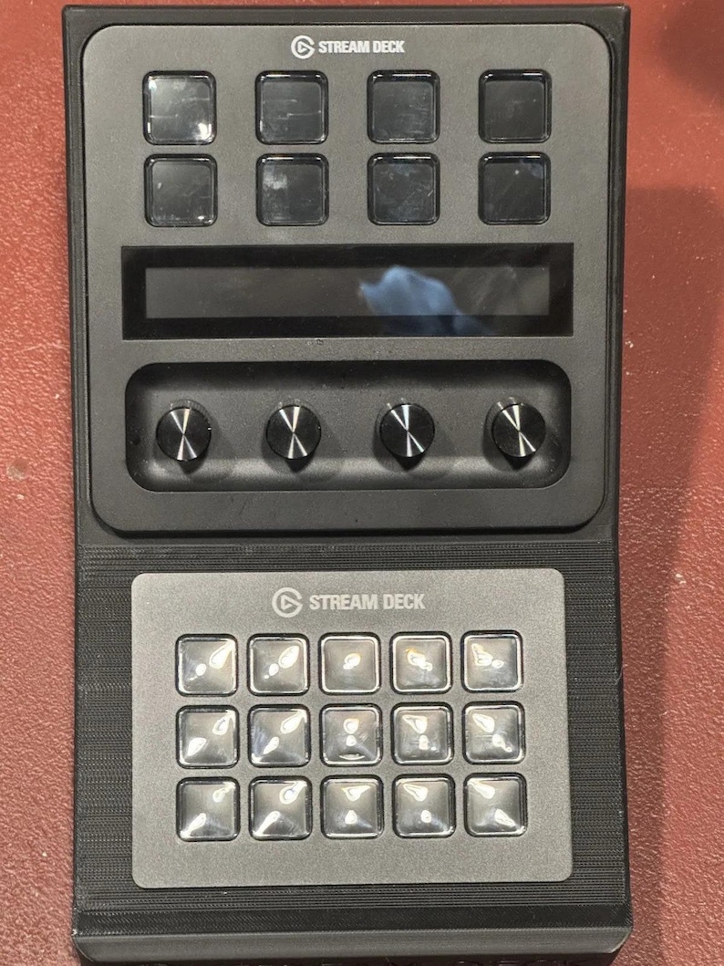 Vertical Dual Mount for Elgato Stream Deck + and MK1 image 2