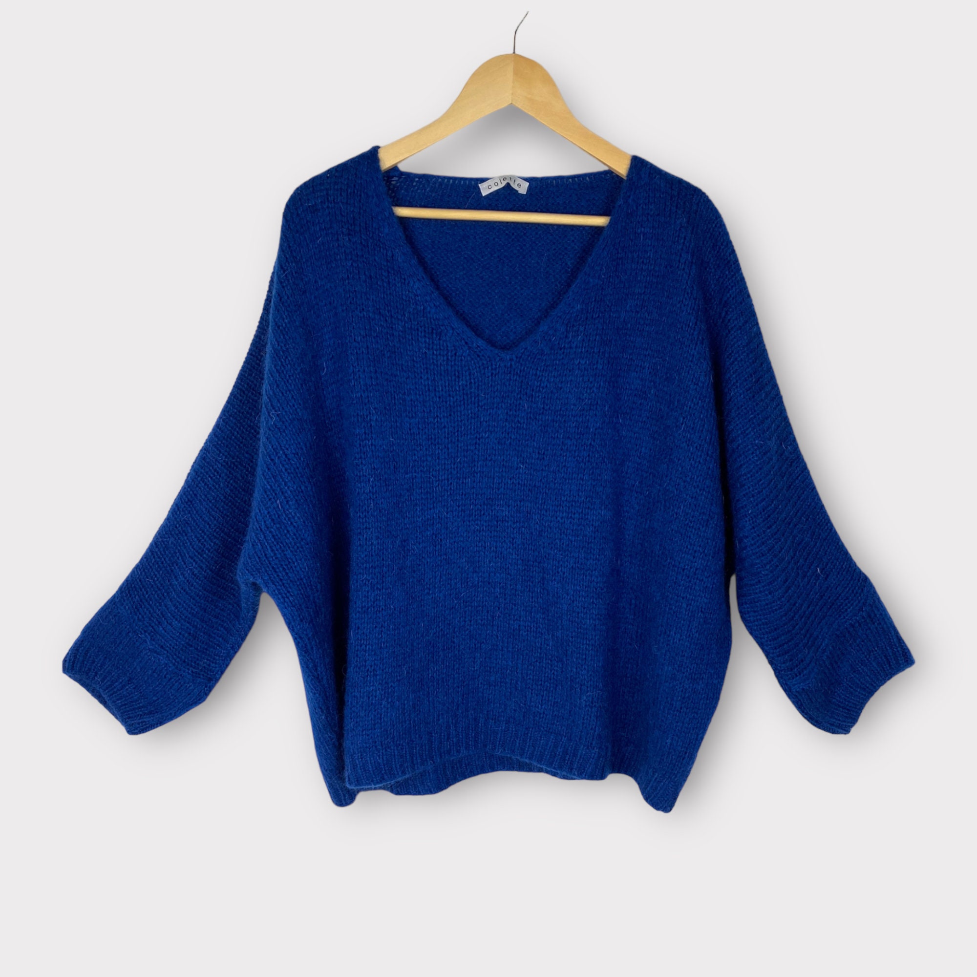 V-Neck Wool Blend Knitted Jumper