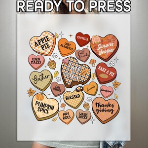 Fall Vibes Ready to Press DTF, Autumn Season Print, Heat Press DTF Transfer, Pumpkin Spice Print, Thanks Giving DTF, Bake A Pie Print