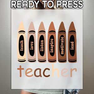 Teacher Ready to Press DTF, Gift For Teacher Print, Heat Press DTF Transfer, Juneteenth Print, Back To School DTF, African American Print