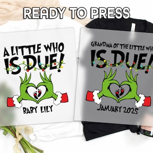 Christmas Grinch Ready to Press DTF, Custom Grinchy Print, Heat Press DTF Transfer, Special Xmas Print, Grinchy Hand DTF, Merry Grinchmas