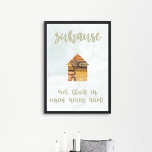 Achat de maison, carte-cadeau du propriétaire pour emménagement à imprimer, cadeau en argent pour un nouvel immeuble pour une pendaison de crémaillère, déménagement