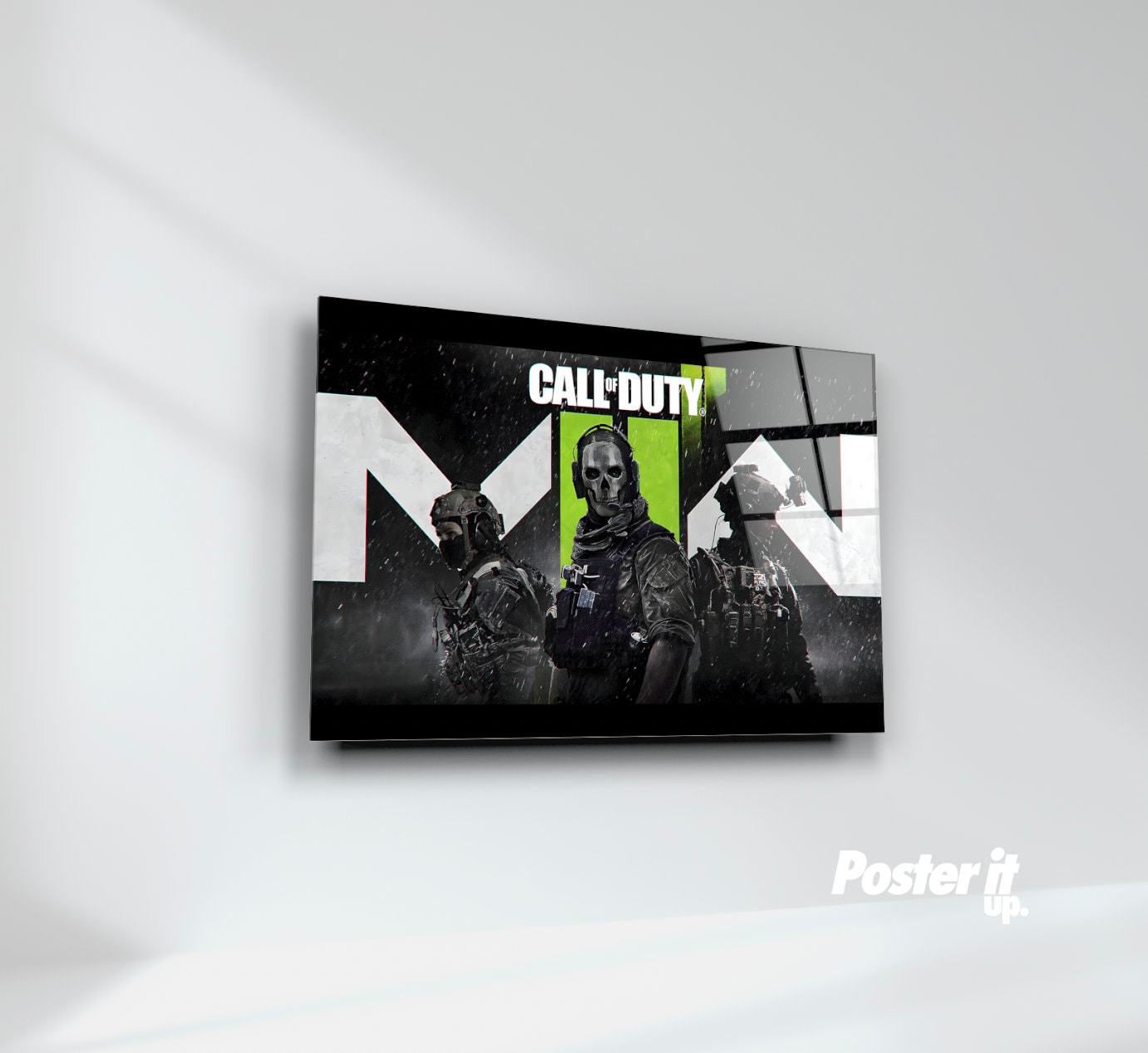 Call of Duty: Modern Warfare 2 - Ghost Emblem Wall Poster, 22.375
