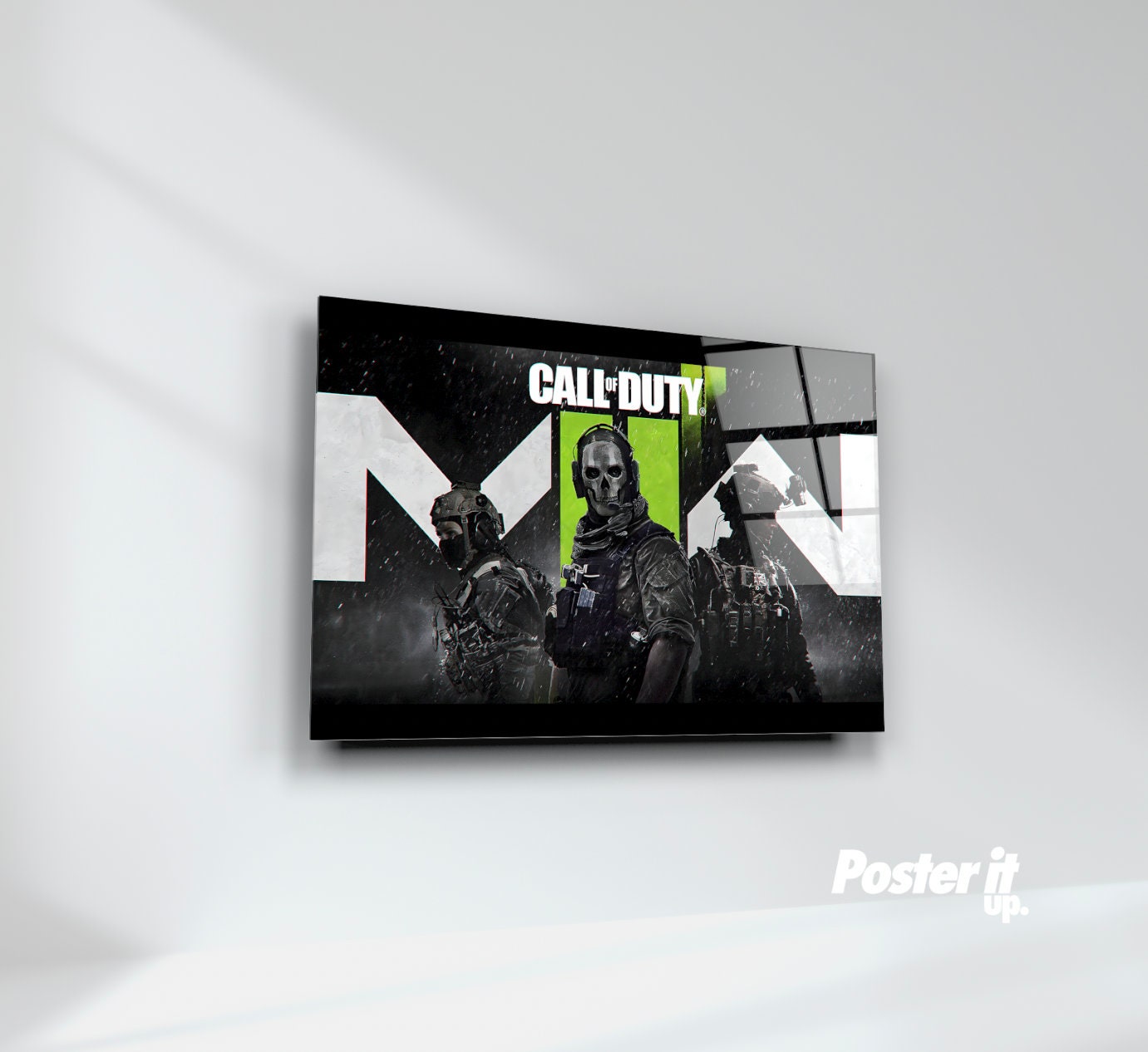 Call of Duty: Modern Warfare 2 - Ghost Emblem Wall Poster, 22.375 x 34 