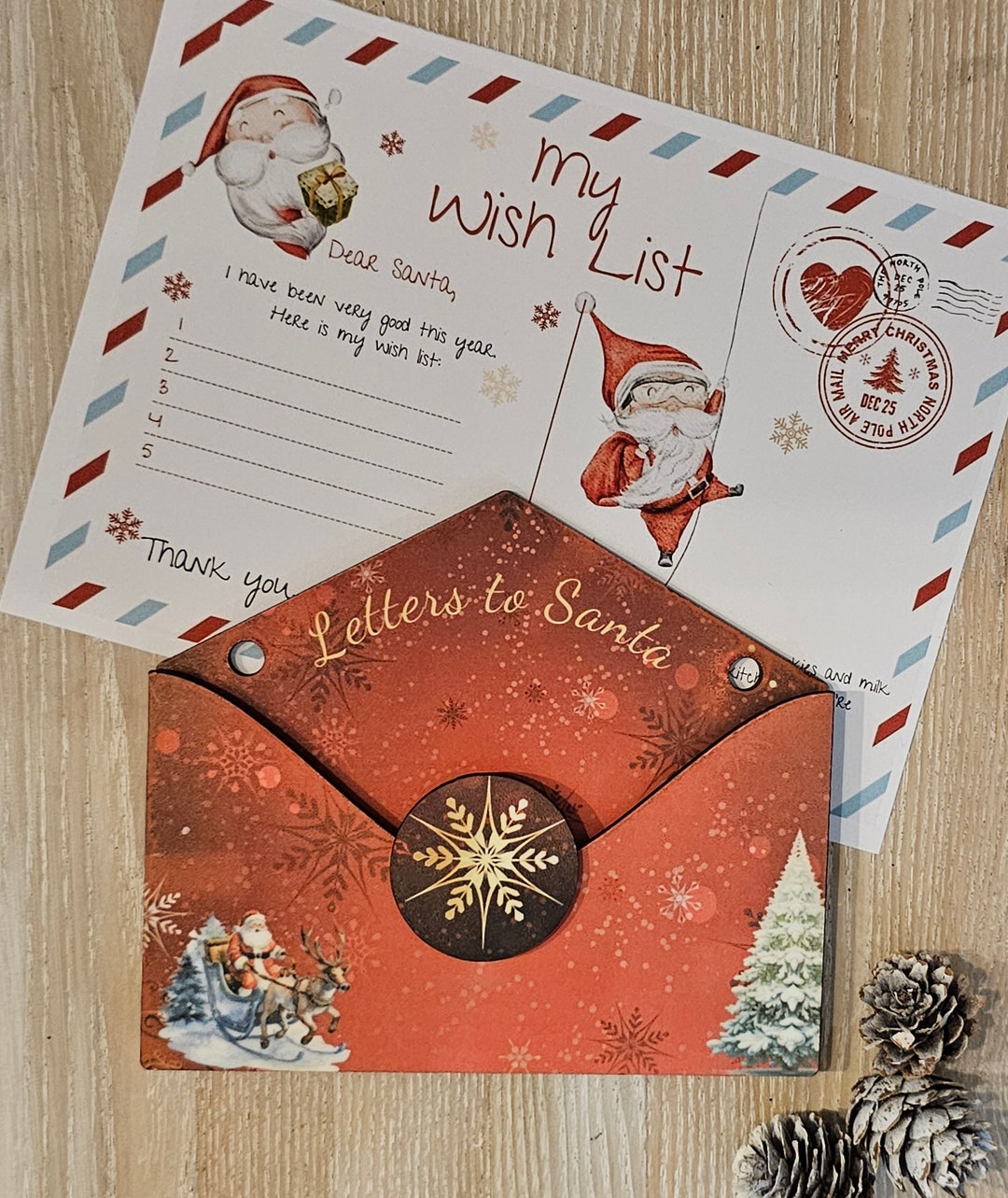 A Magical Way to Send Letters to Santa With Our Wooden - Etsy