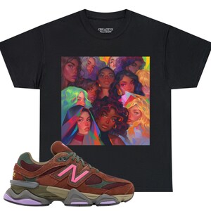 Shirt To Match New Balance 9060 Burgundy Pink Unisex Tee Sneaker Shirt Mom Gift For Her Beautiful Women Shirt For 9060 Sneaker Tee U9060BUR