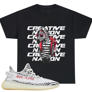 Zebra yeezy outfit deals