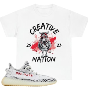 Shirt to match zebra yeezys hotsell