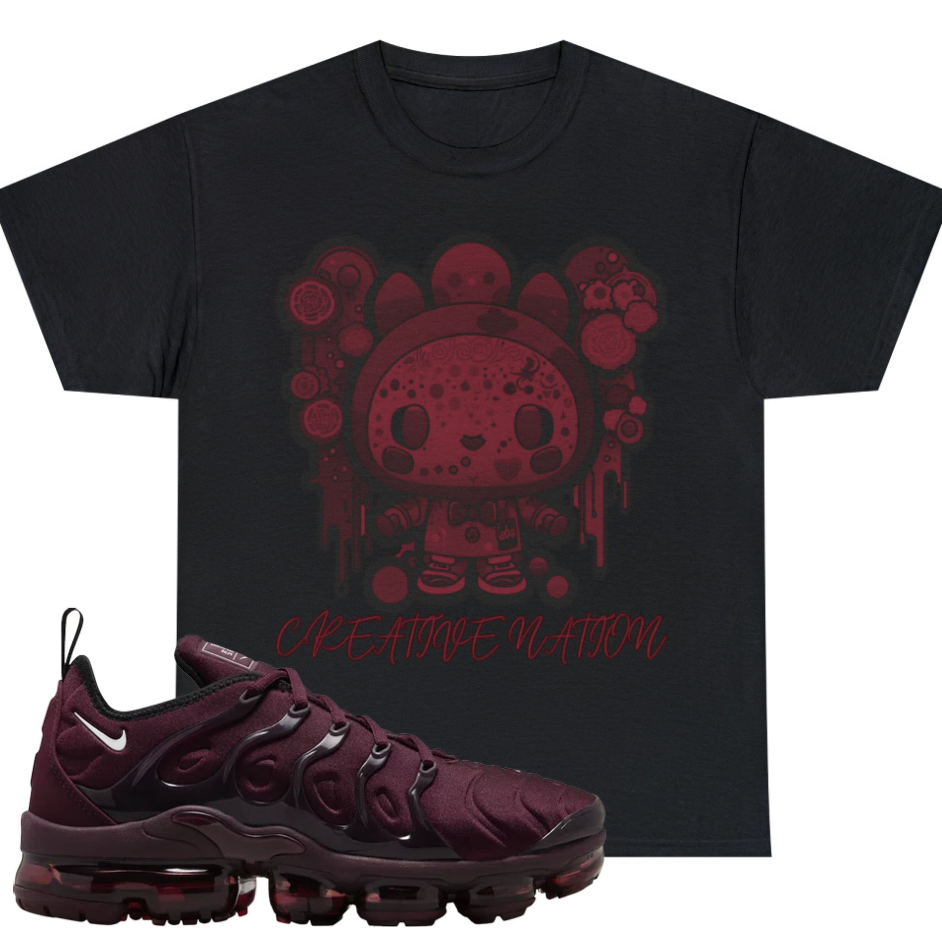 Shirt to Match Air Vapormax Plus Night Maroon Unisex Tee Cute