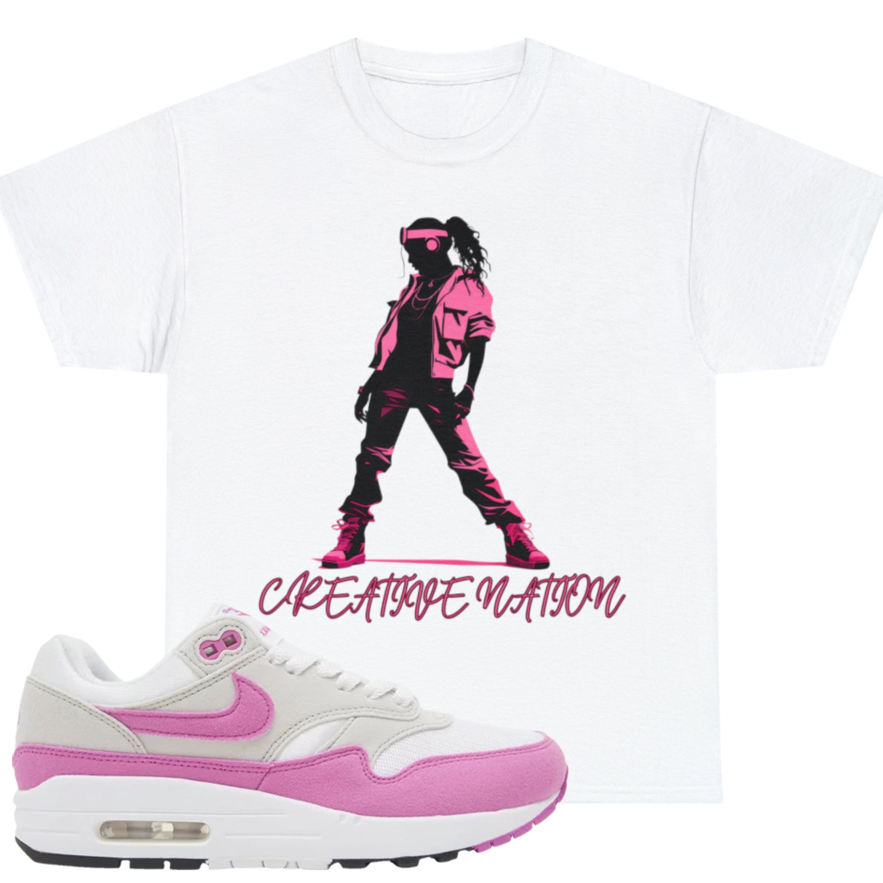 Pink nike top air max shirt