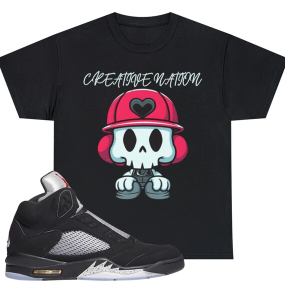 Jordan 5 cheap metallic shirt