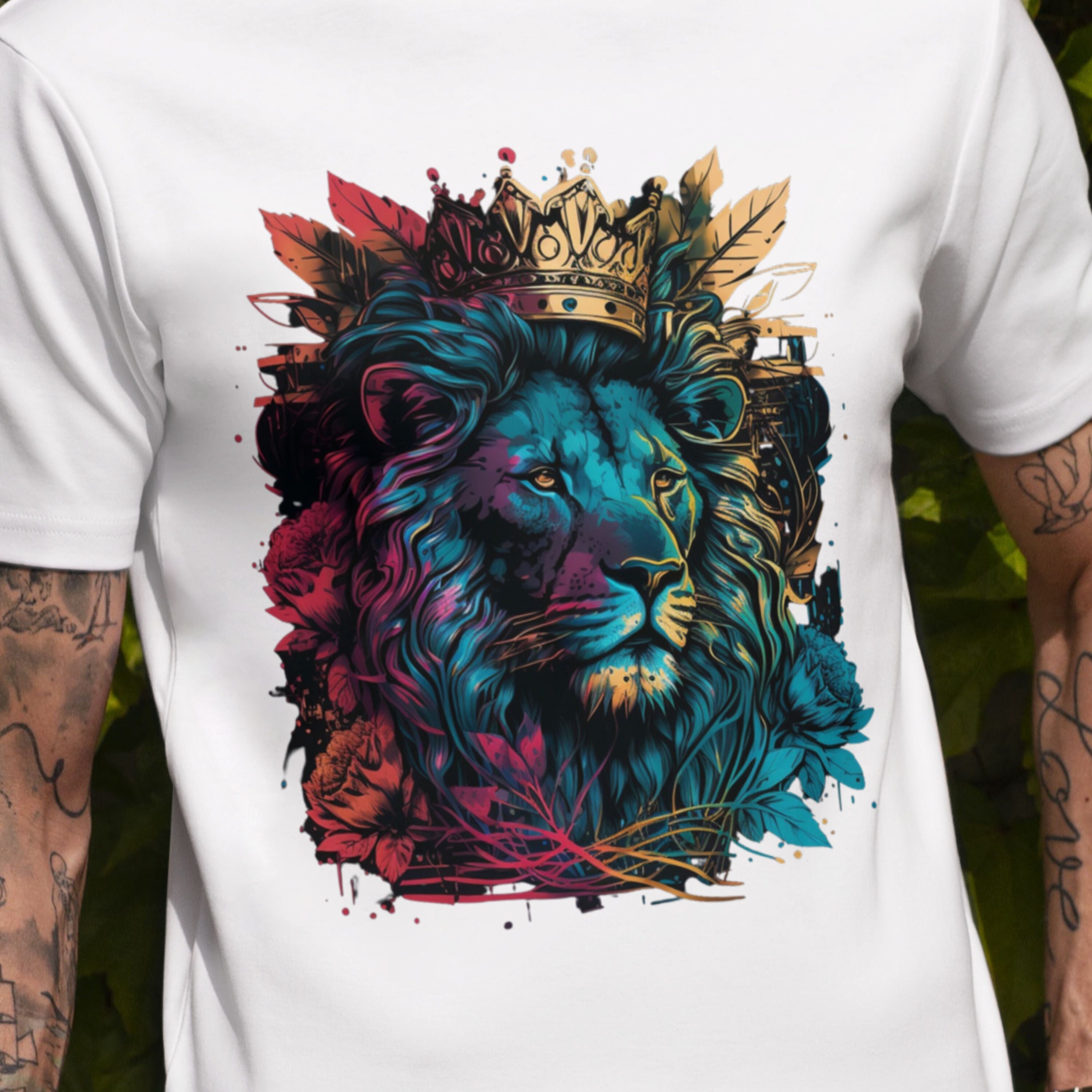 Lion T Shirt - Etsy