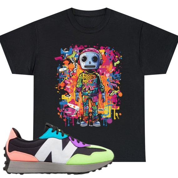Black Tee Multi 327 Unisex - for Sneaker New Gift for Gift Shirt 327 Him Sneaker for Match Shirt Shirt Etsy Psychedelic MS327EA Balance Her Tee to