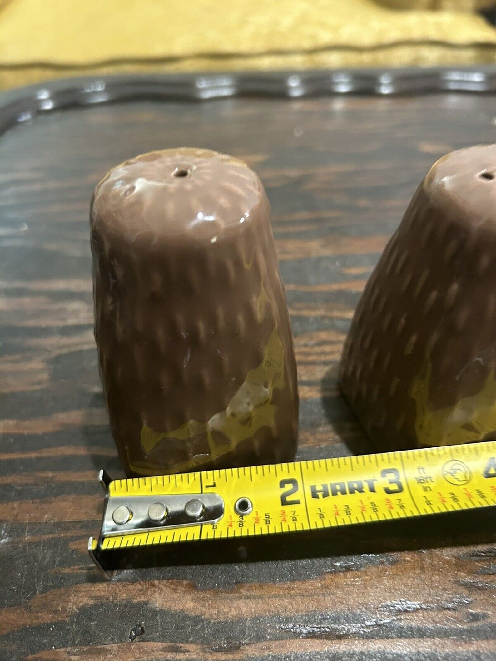 Set RUFF HEWN Red Stitch Pattern Stoneware Salt & Pepper Shakers - Etsy