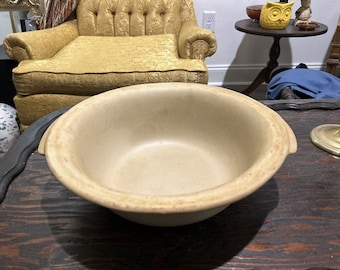 Vintage Pampered Chef Family Heritage Stoneware 12.5” Large Baking Bowl USA