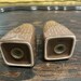 Set RUFF HEWN Red Stitch Pattern Stoneware Salt & Pepper Shakers - Etsy