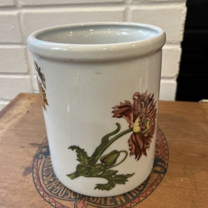 Cordon Bleu International 7 Inch Tall Porcelain Floral Vase Made In USA