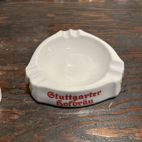 STUTTGARTER HOFBRAU Ceramic Ashtray Brewery Stuttgart Baden-Wurttemberg GERMANY