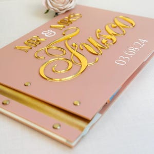 Large Acrylic Wedding Guest Book | Wedding Guest Book | Luxury Acrylic Guest Book | Personalized Wedding Guest Book | Multiple Colors