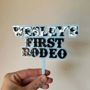 Western Style Cake Topper