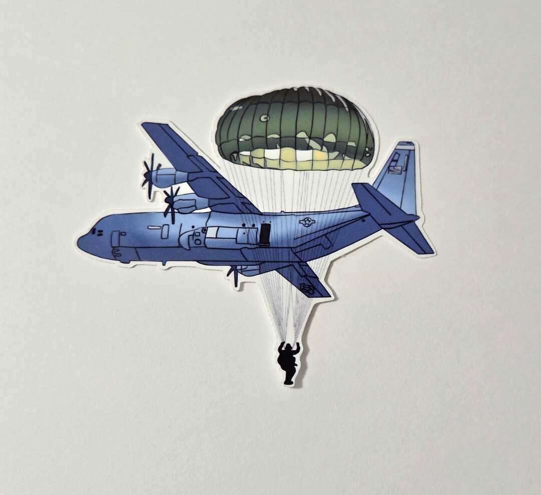 Paratrooper Sticker | Airborne Sticker | C-130 Sticker | C130 Sticker ...