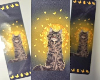 Aesthetic Glossy 2"x6" bookmarks | Cat bookmark | Kawaii Bookmark