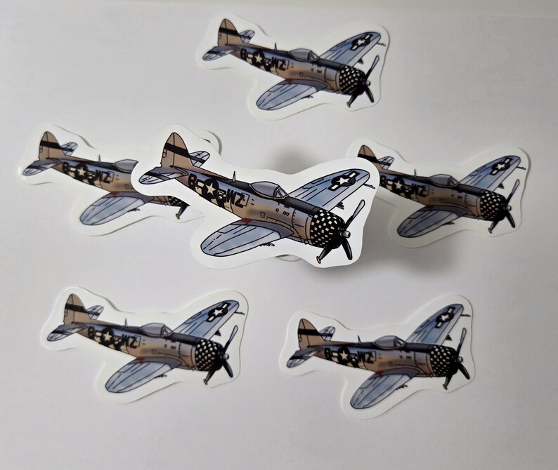 P-47 Thunderbolt Sticker | Aircraft Sticker | Military Sticker | Army ...