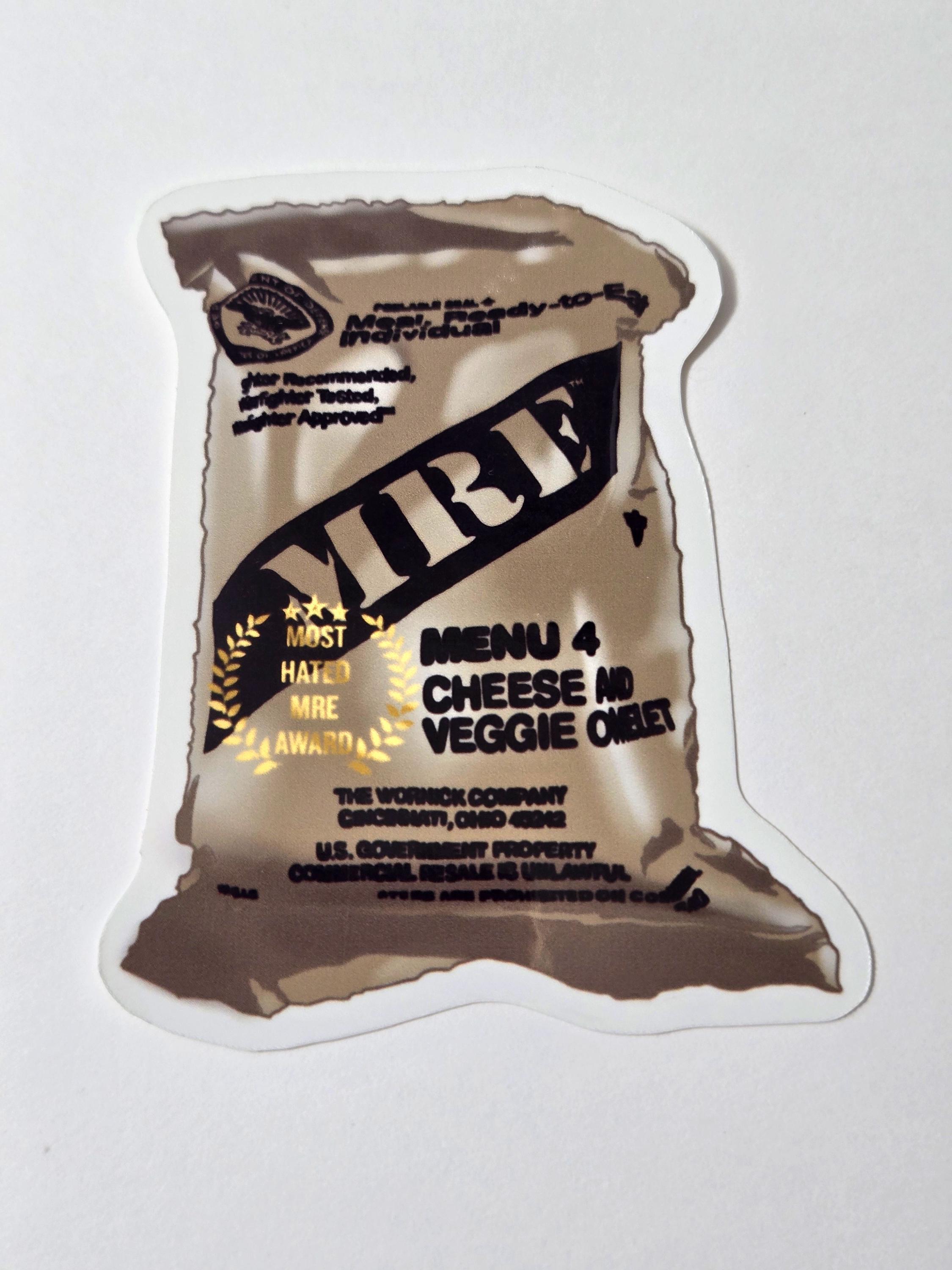 Most Hated MRE Sticker | Army Humor Sticker | Military Humor Sticker ...