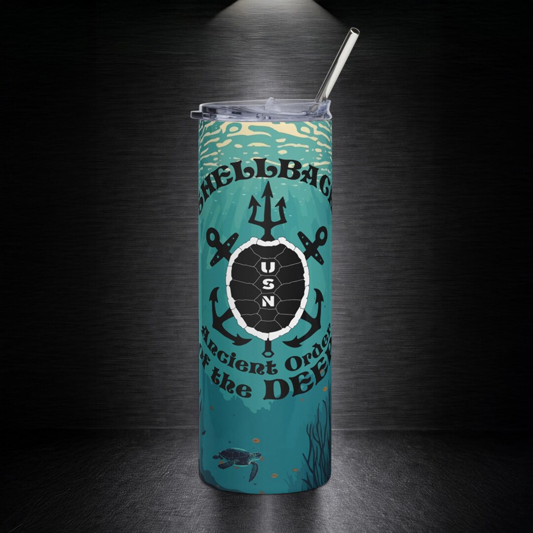 U.S. Shellback Ancient Order of the Deep Stainless Steel Tumbler - Etsy