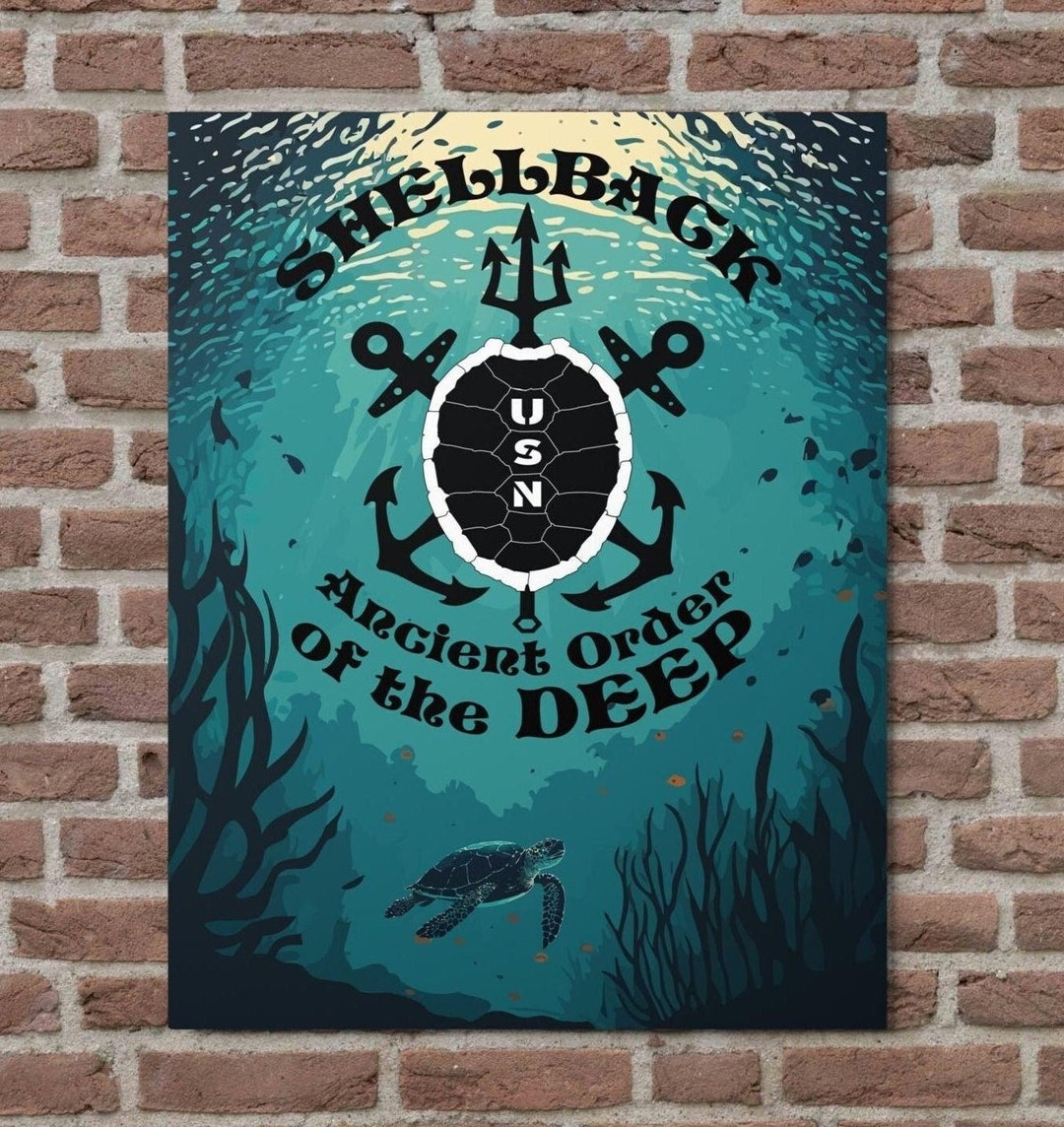 United States Shellback Ancient Order of the Deep Metal Prints - Etsy