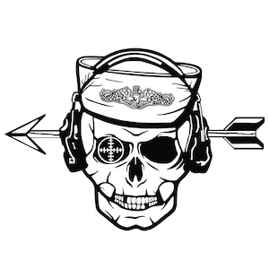 Sonar Techniker U-Boote STS Sailor Skull US U-Boot-Kraft Silent Service Digitale Datei svg png jpg