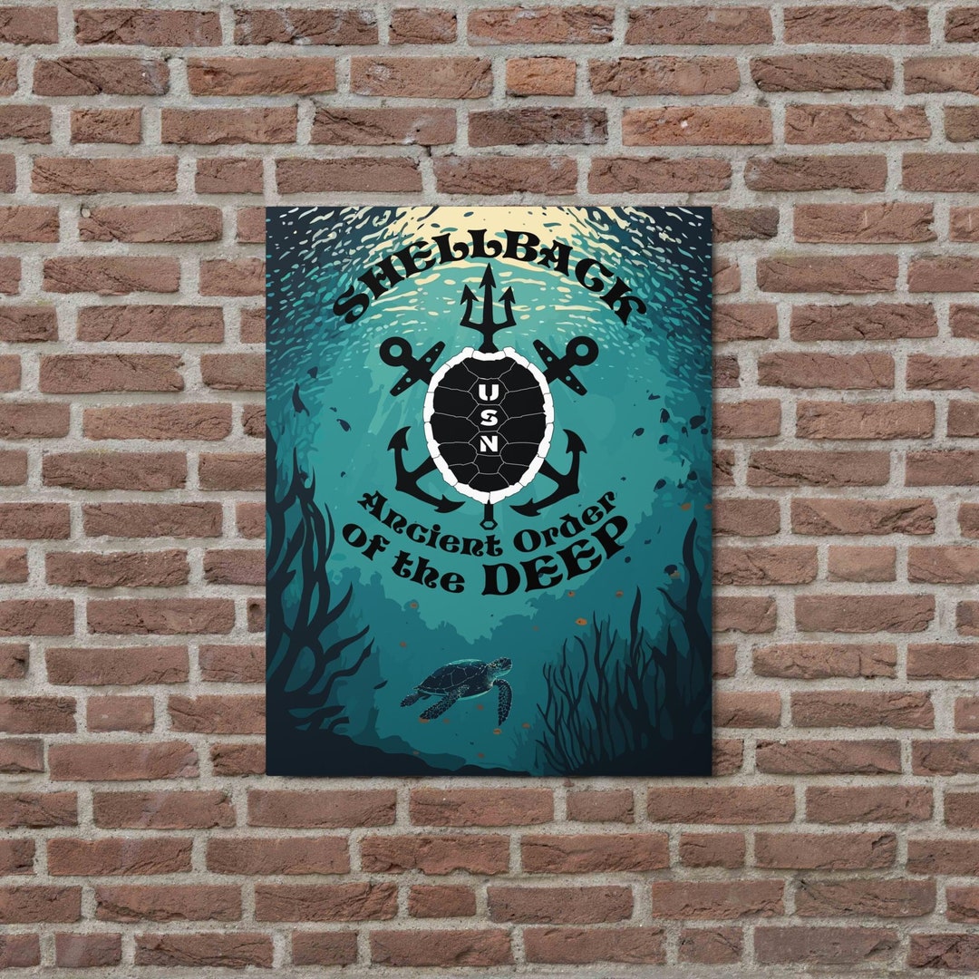United States Shellback Ancient Order of the Deep Metal Prints - Etsy