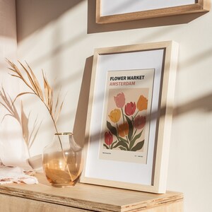 Tulip Art Print | Amsterdam Flower Market, Abstract Botanical (digital ...