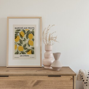 Lemons Botanical Art Print | Kitchen Fruit Poster (digital Download) - Etsy