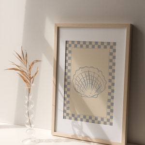 Seashell Art Print | Summer Shell Print | Seashell Ink Drawing ...