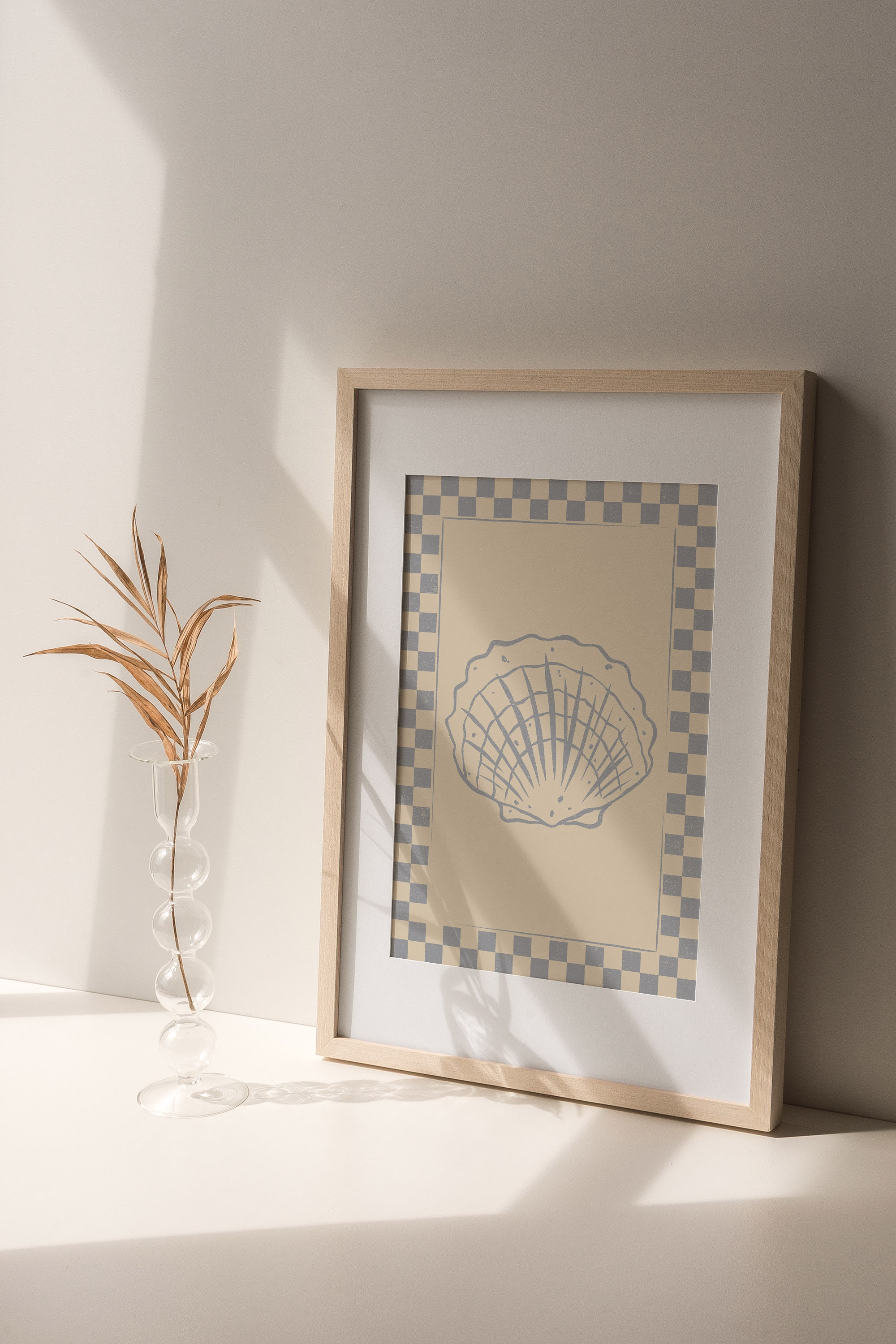 Seashell Art Print | Summer Shell Print | Seashell Ink Drawing ...
