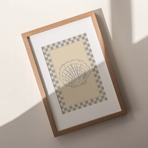 Seashell Art Print | Summer Shell Print | Seashell Ink Drawing ...
